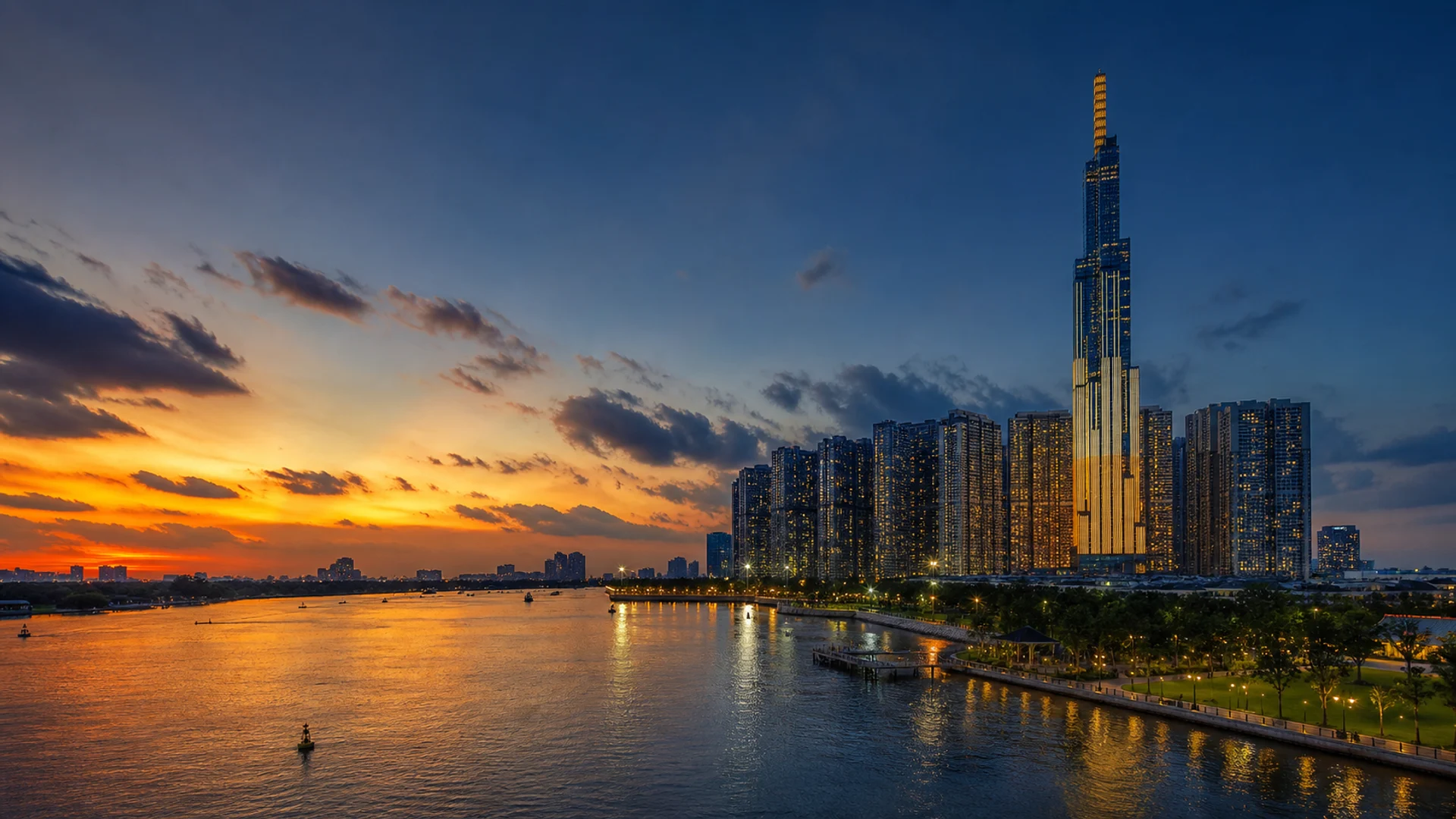 Landmark 81 and the Ho Chi Minh City skyline for GEM Vietnam incentive programmes