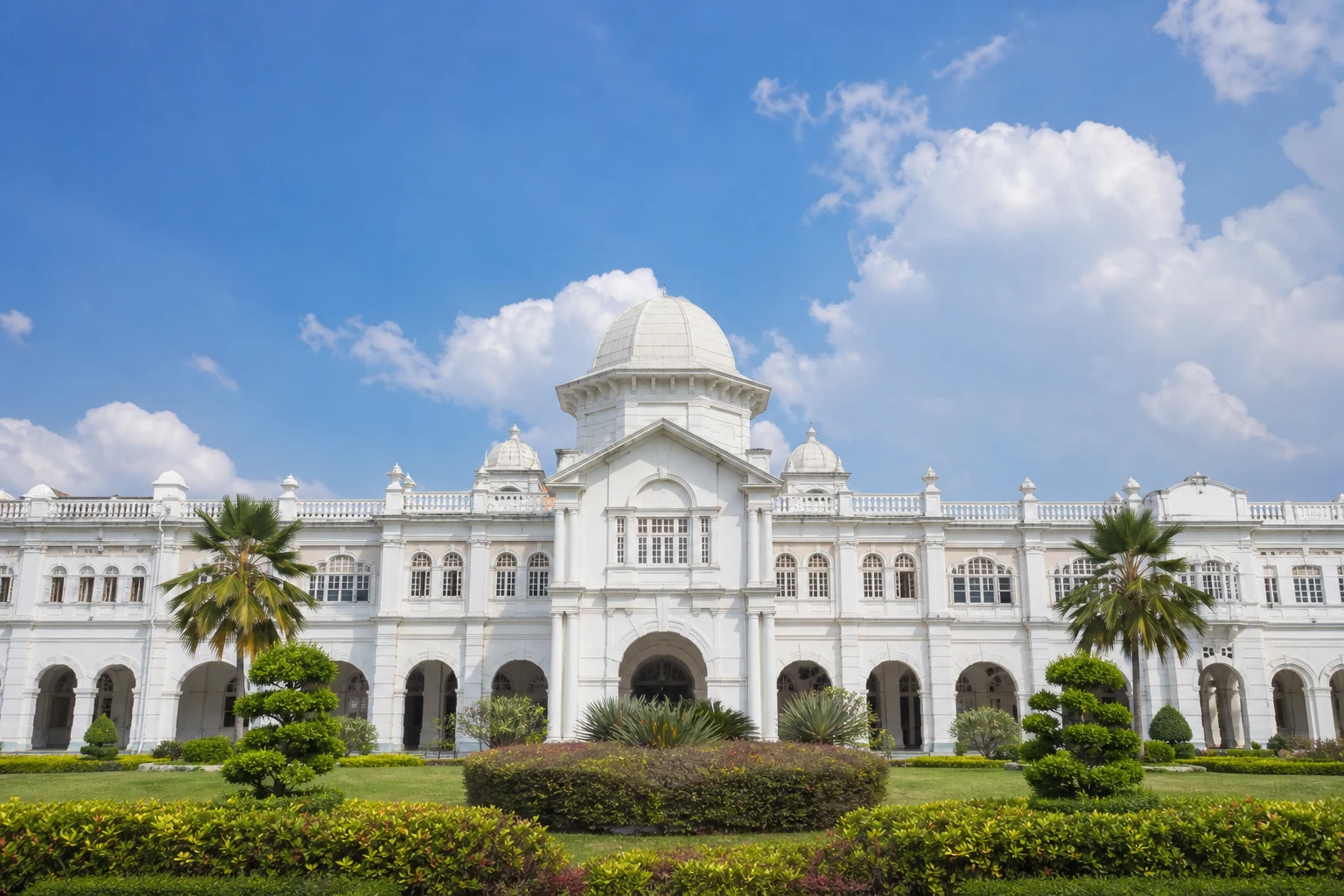 White colonial Ipoh railway station